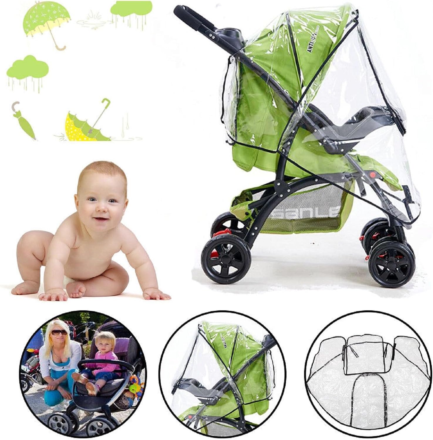 Copertura antipioggia per pass - Stroller Rain Cover recensione e prezzo