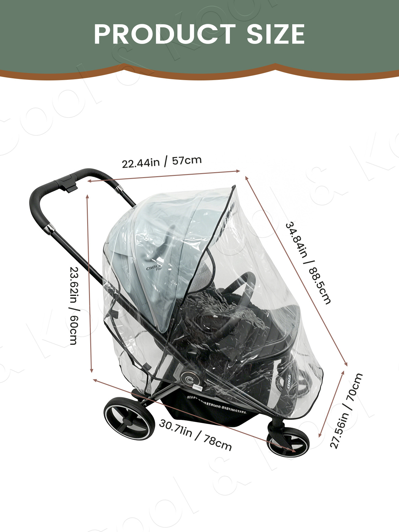 Copertura antipioggia universa - Stroller Rain Cover recensione e prezzo