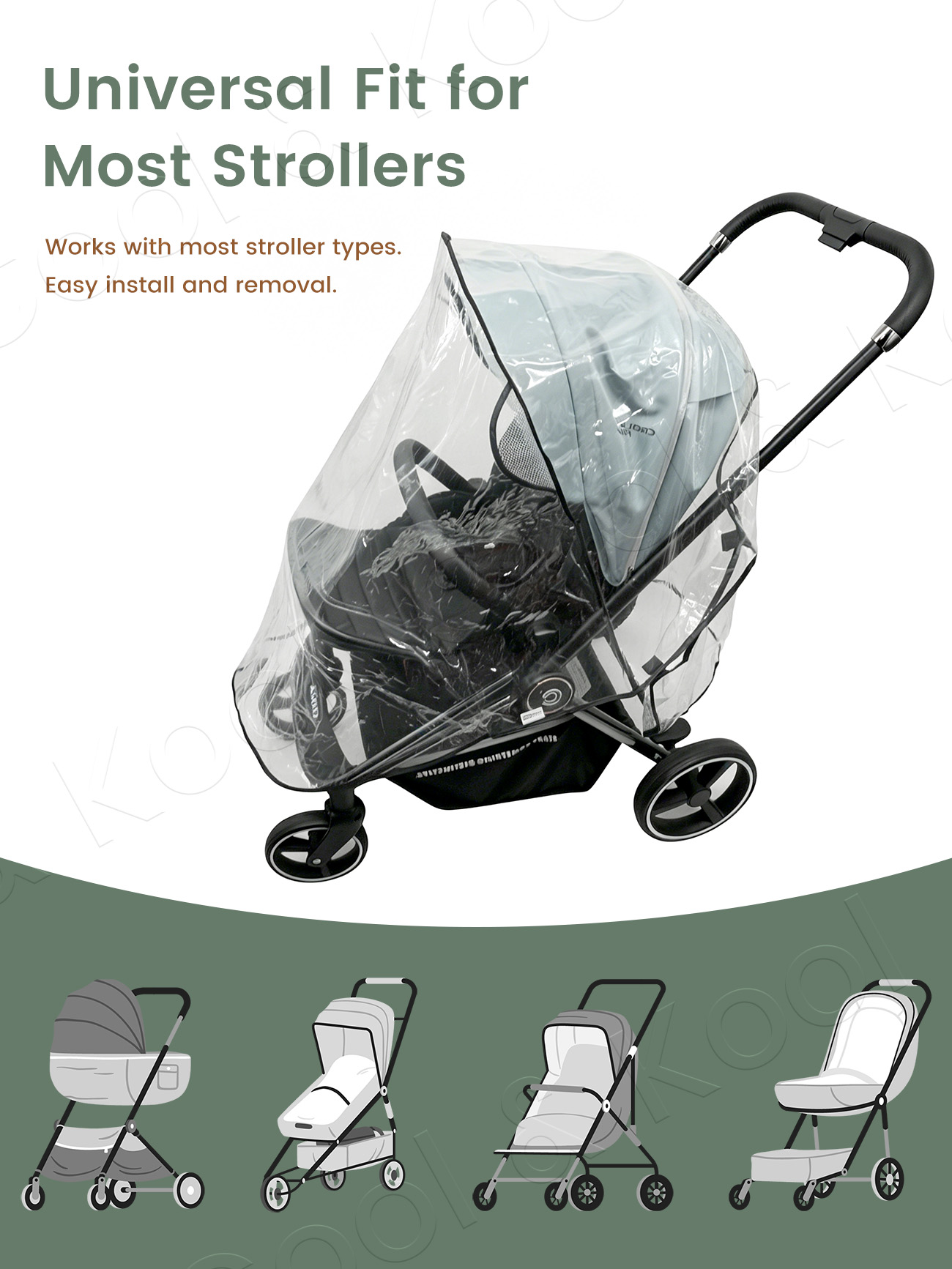 Copertura antipioggia universa - Stroller Rain Cover recensione e prezzo
